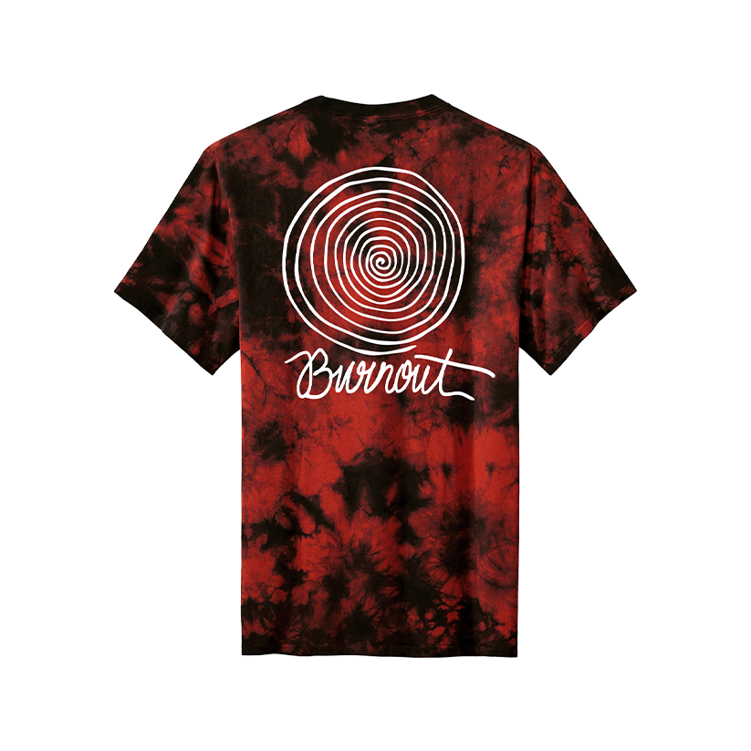 BURNOUT SPIRAL TIE-DYE T-SHIRT