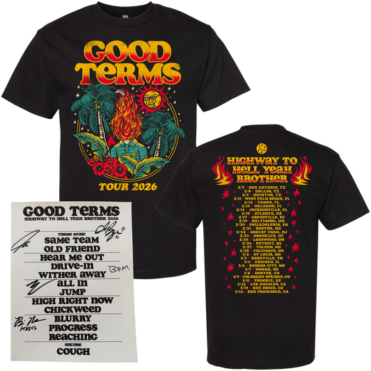 HIGHWAY TO HELL YEAH BROTHER TOUR T-SHIRT (WITH SIGNED SETLIST)