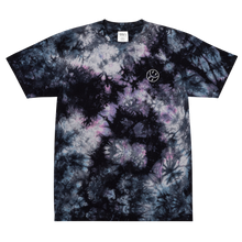 Load image into Gallery viewer, Smiley Embroidered, Oversized Tie-Dye Tee
